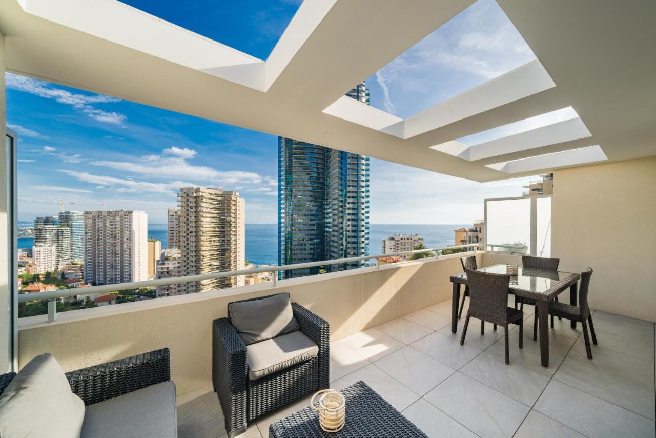 5Mn Monaco - Terrasse Vue Mer - Parking - Be Beausoleil Kültér fotó