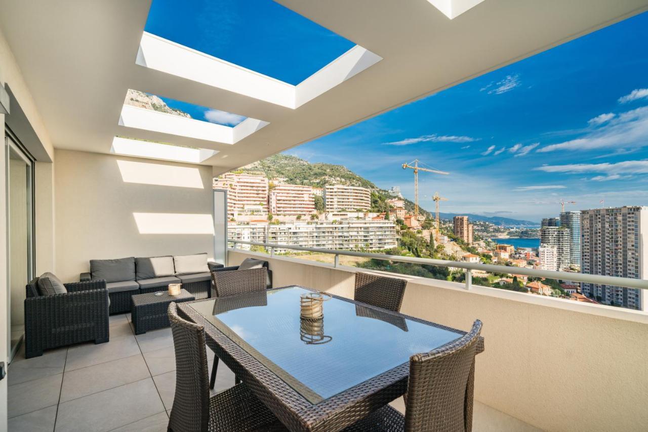 5Mn Monaco - Terrasse Vue Mer - Parking - Be Beausoleil Kültér fotó